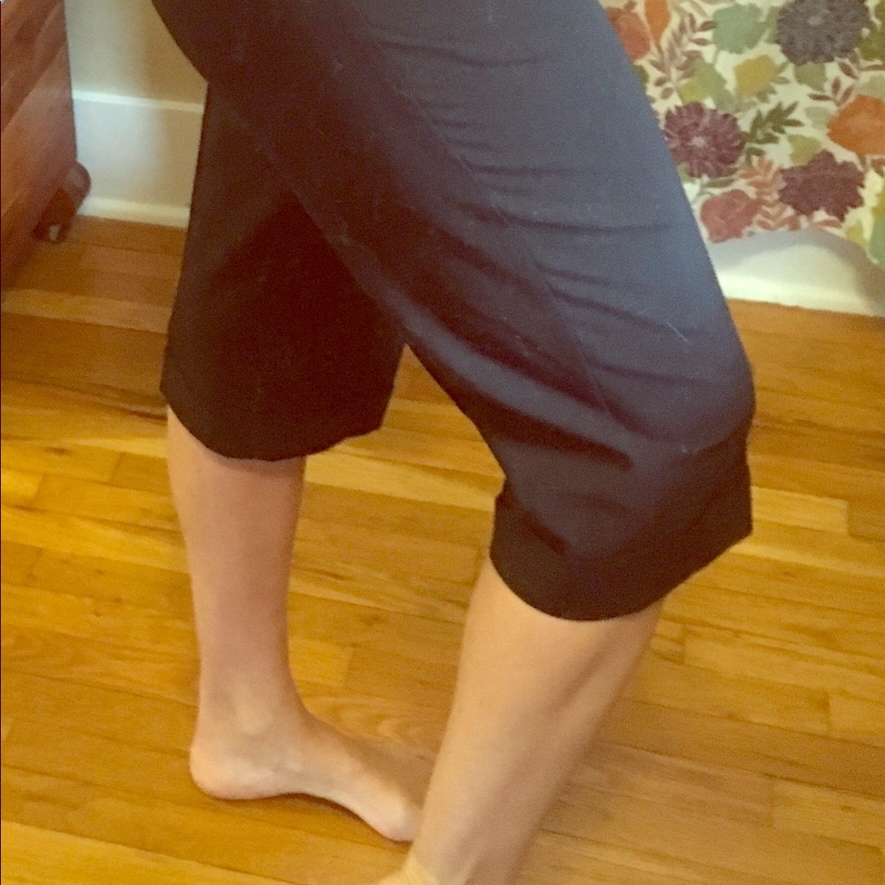 Express - Editor Cropped dress pants, black slacks